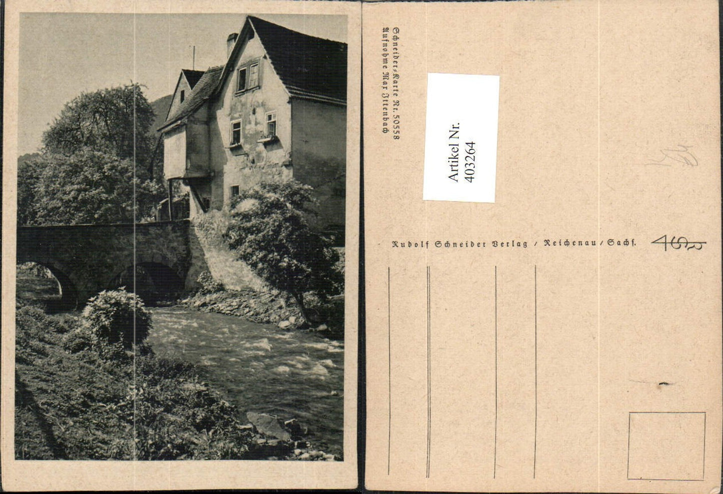 403264,Fotokunst Max Ittenbach Motiv Haus Brücke pub Schneider Verlag 50558