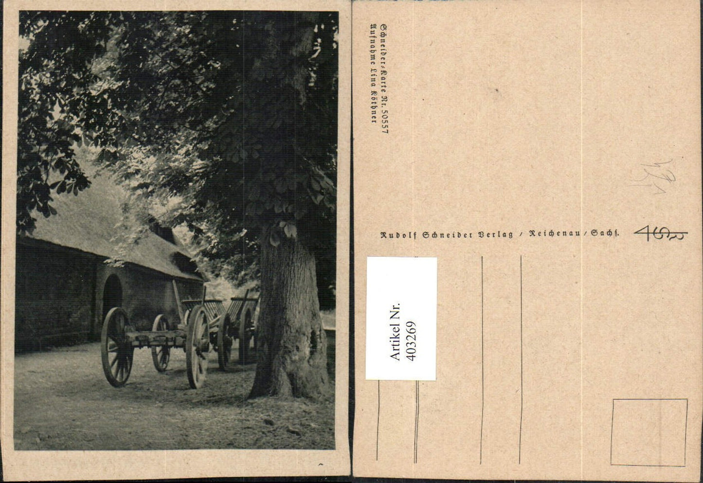 403269,Fotokunst Lina Köthner Motiv Wagen Baum pub Schneider Verlag 50557
