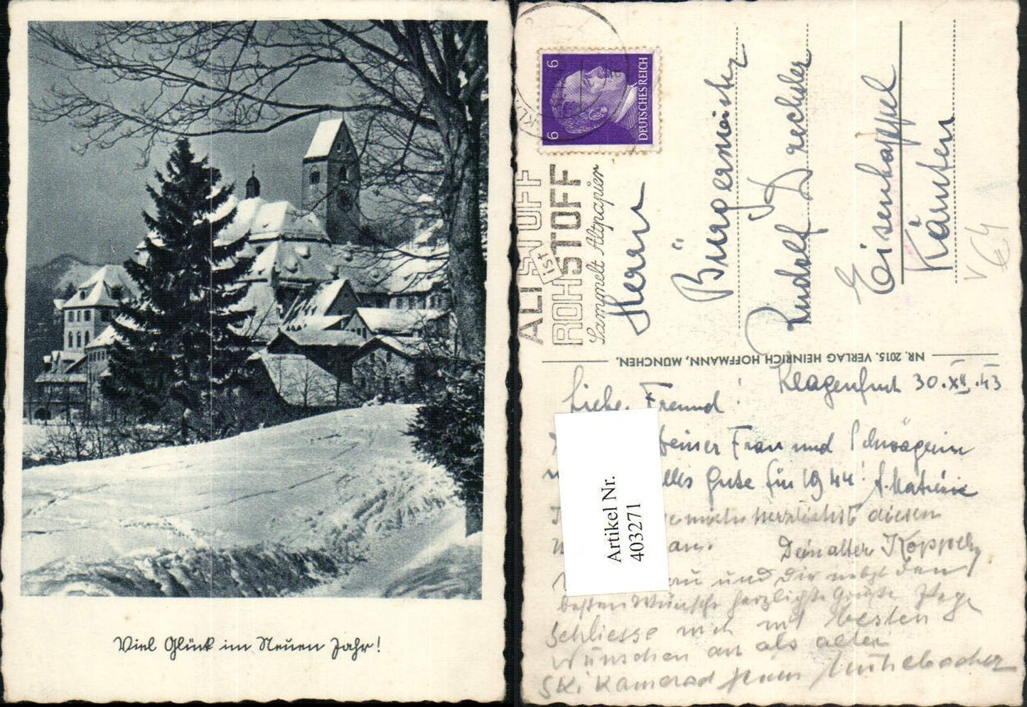 403271,Fotokunst Heinrich Hoffmann 2015 Neujahr Winterdorf Winterbild