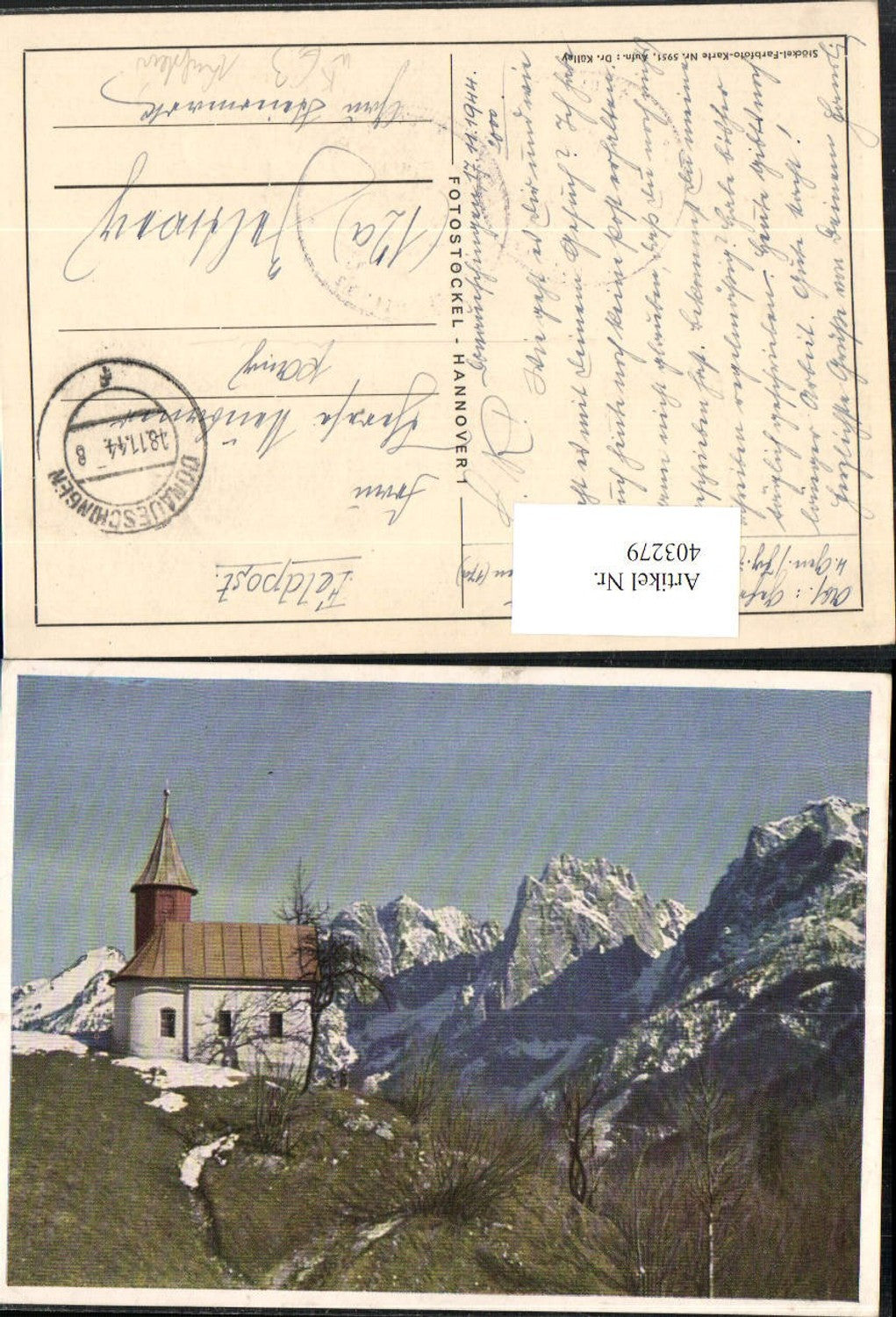 403279,Fotokunst Foto Stöckel 5951 Kufstein Kapelle Bergkulisse