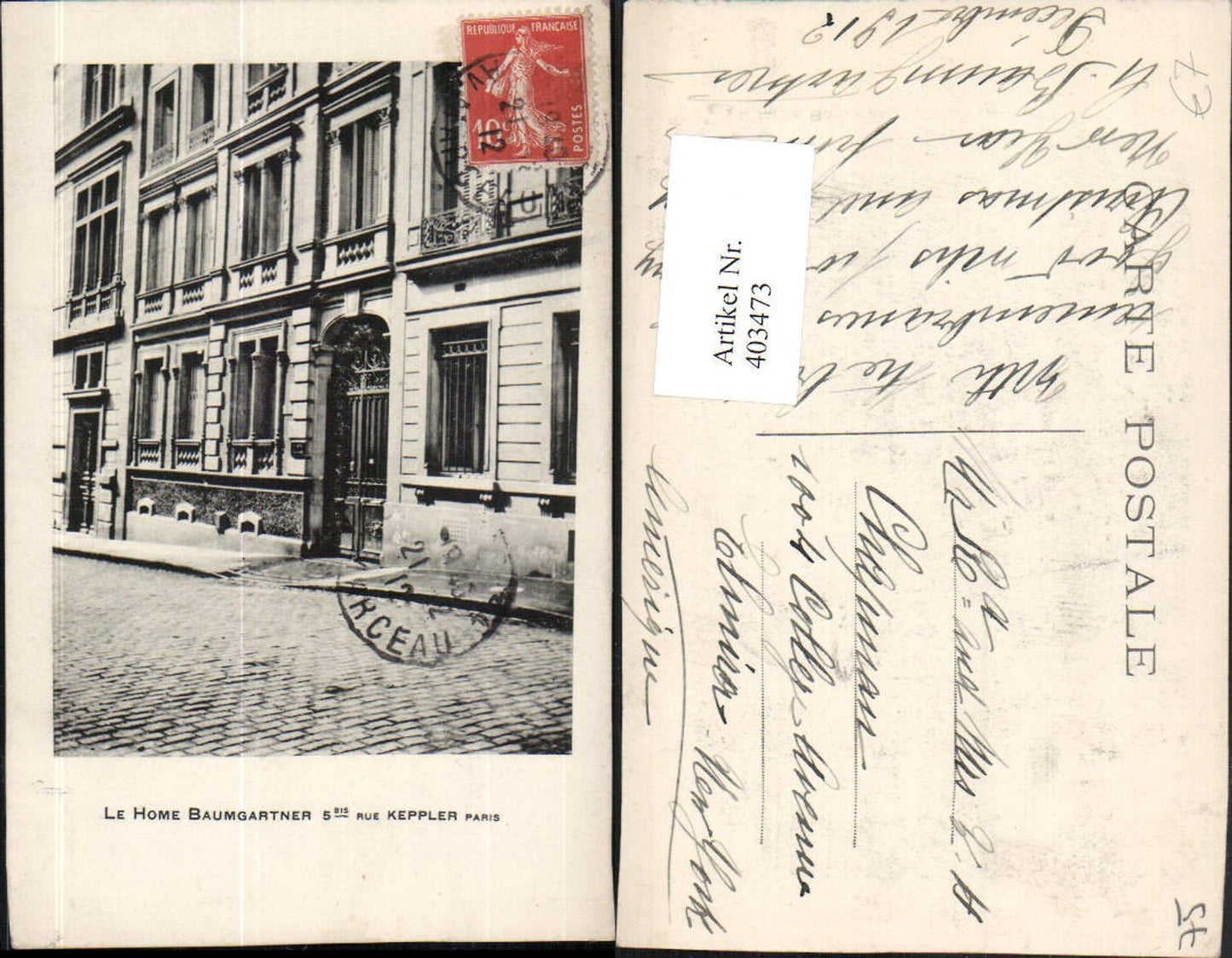 403473,Ile-de-France Paris Rue Keppler Le Home Baumgartner Haus