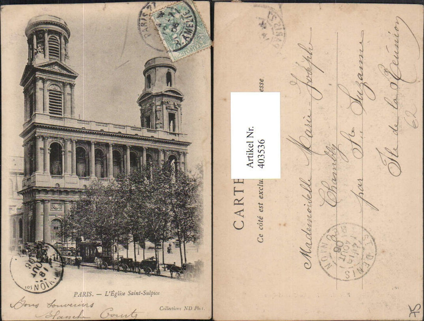 403536,Ile-de-France Paris L'Eglise Saint-Sulpice Kirche