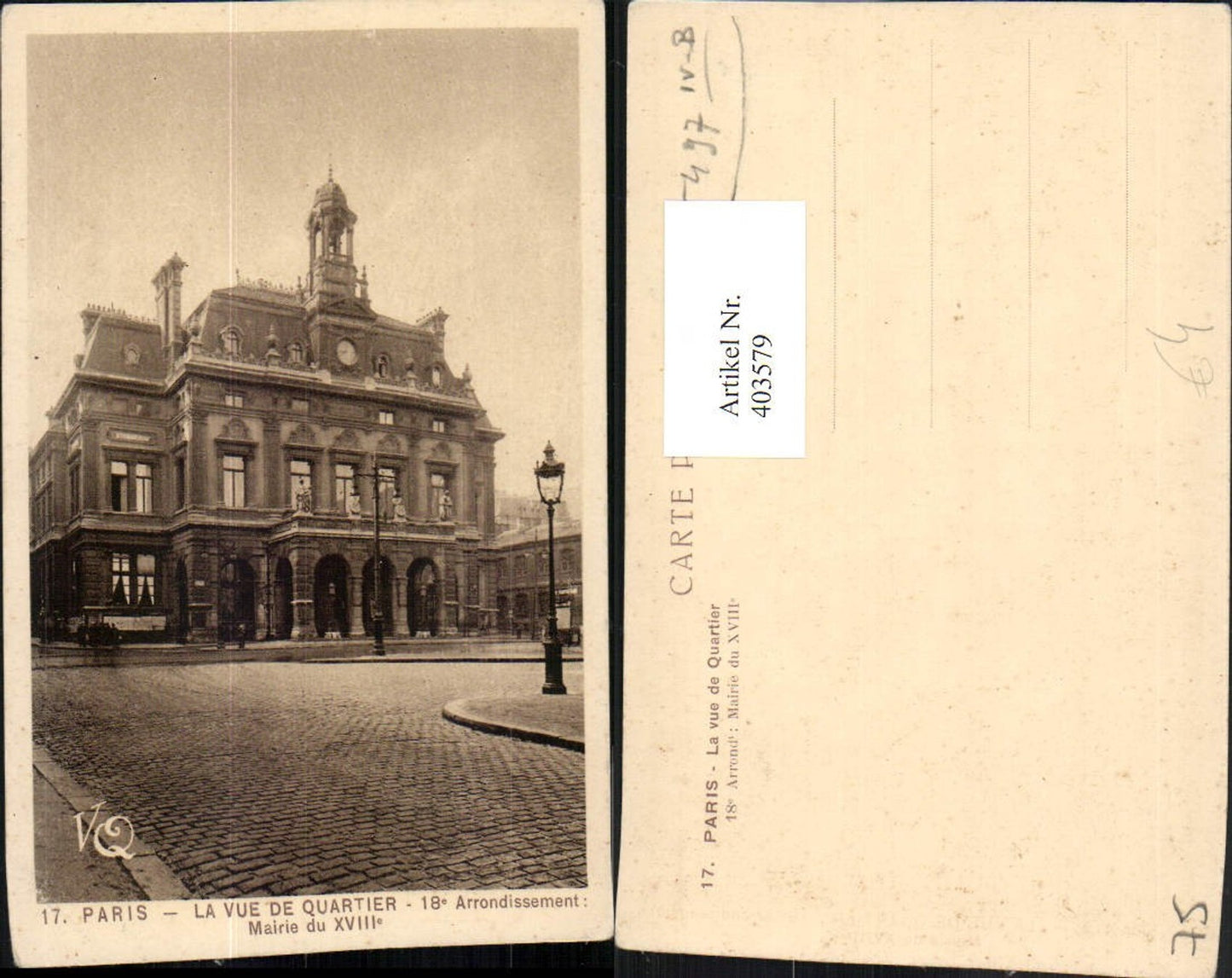 403579,Ile-de-France Paris La Vue de Quartier Mairie Rathaus Gebäude