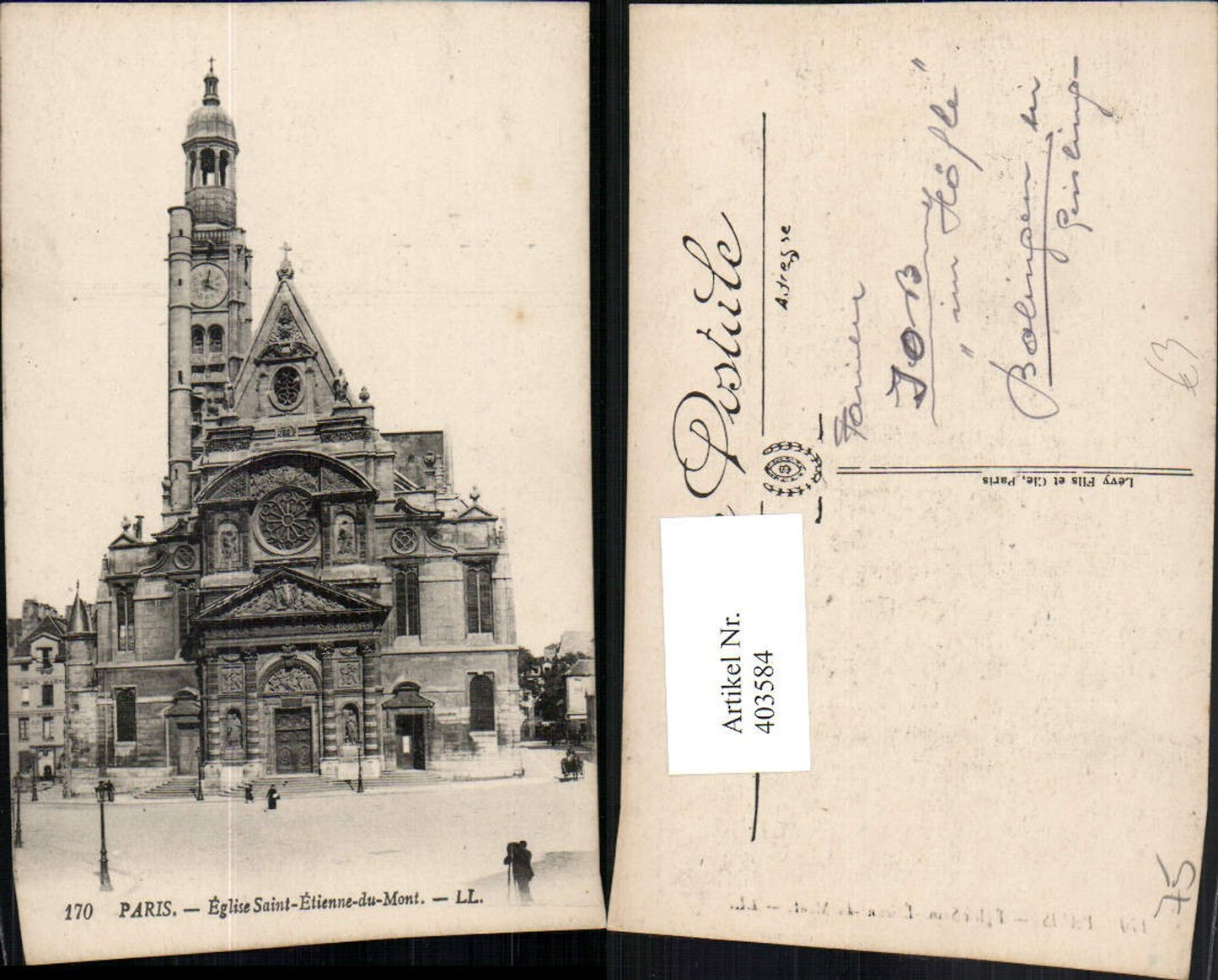403584,Ile-de-France Paris Eglise Saint-Etienne-du-Mont Kirche