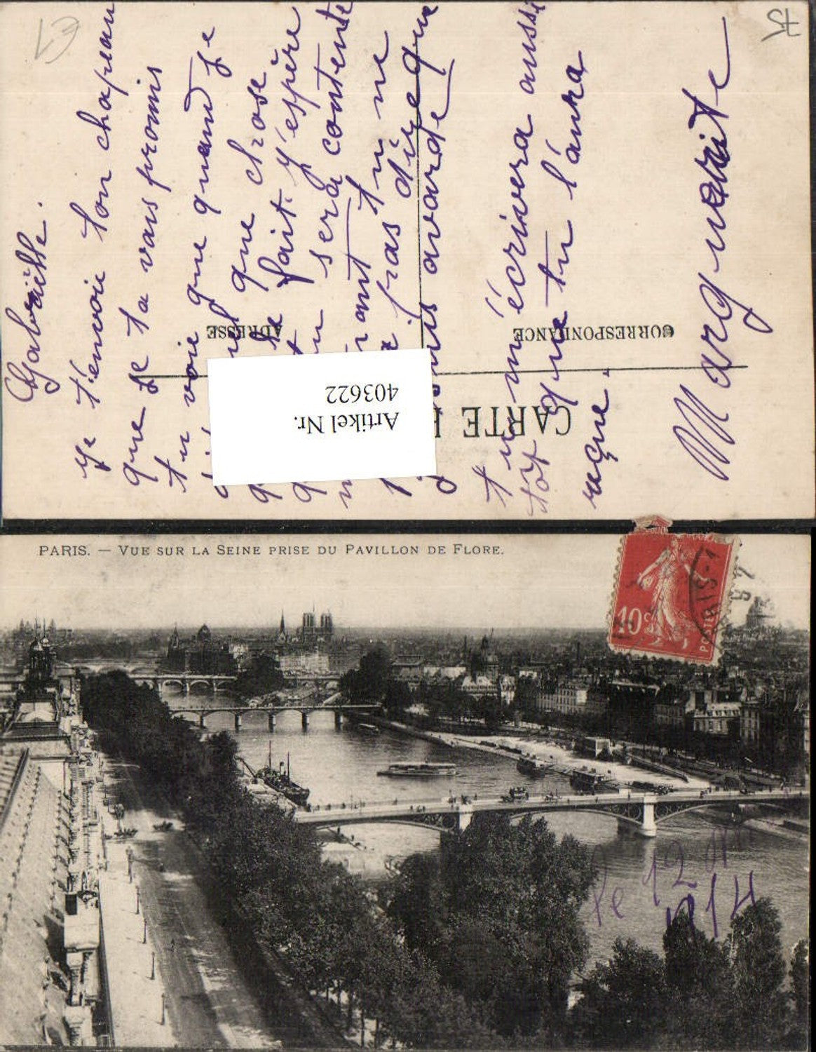 403622,Ile-de-France Paris Vue sur la Seine prise du Pavillon de Flore Brücken