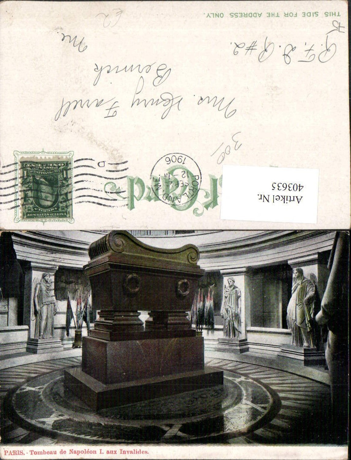 403635,Ile-de-France Paris Tombeau de Napoleon aux Invalides Grabmal