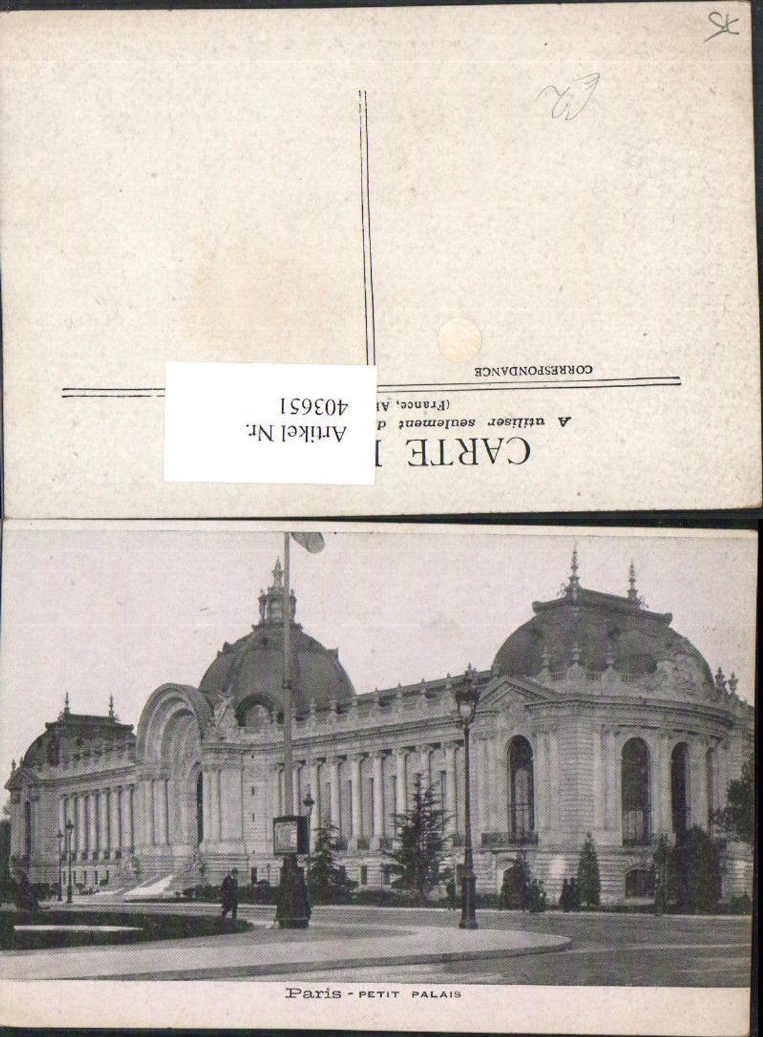 403651,Ile-de-France Paris Petit Palais Museum Gebäude