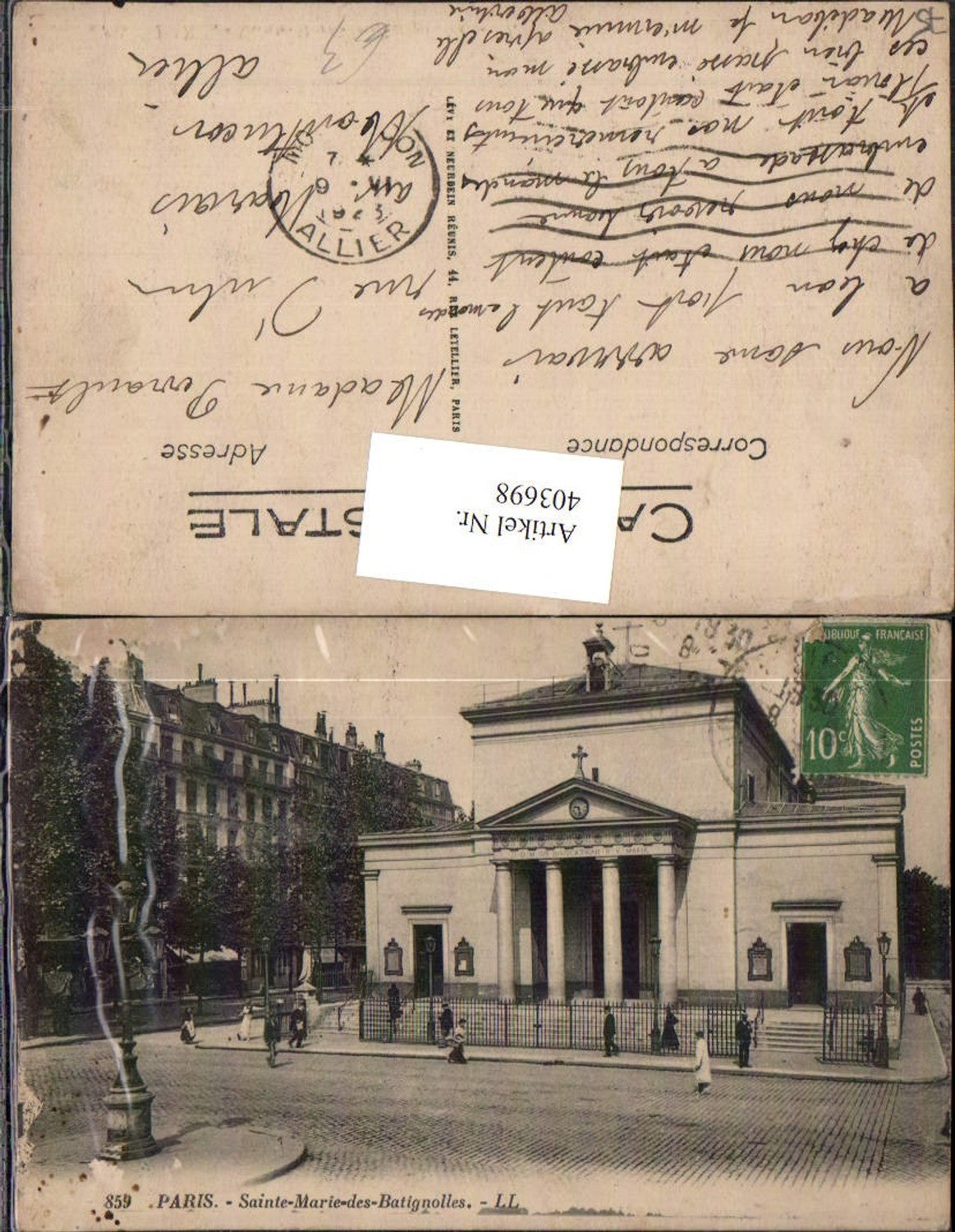 403698,Ile-de-France Paris Sainte-Marie-des-Batignolles Kirche
