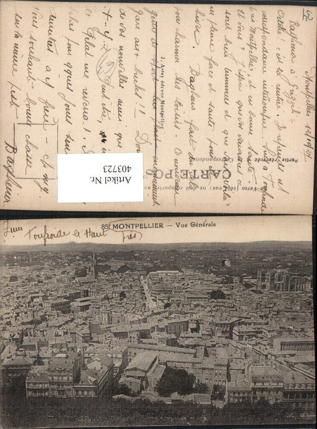 403723,Languedoc-Roussillon Herault Montpellier Vue Generale Totale