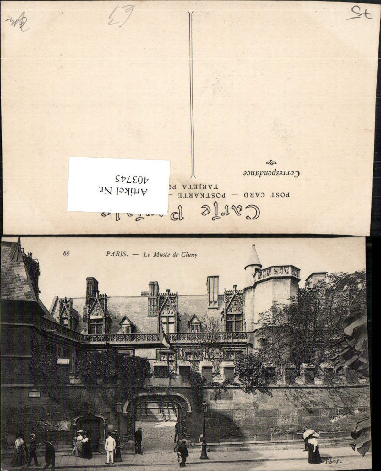 403745,Ile-de-France Paris Le Musee de Cluny Museum Gebäude