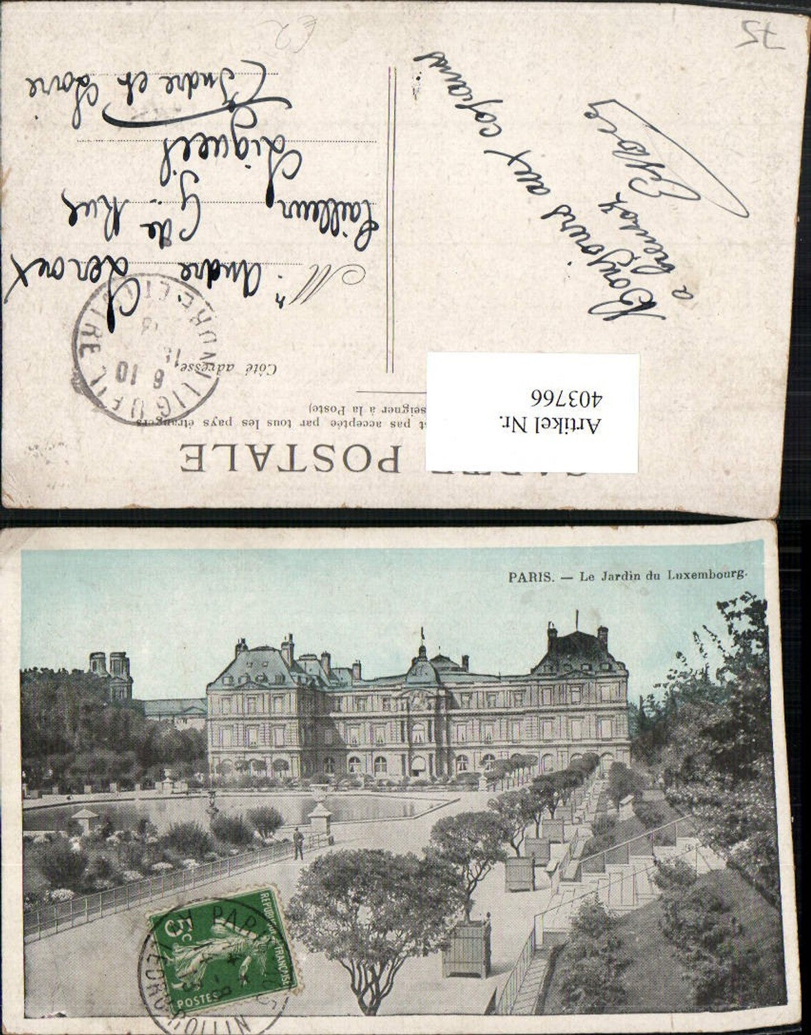 403766,Ile-de-France Paris Le Jardin du Luxembourg Palais Gebäude