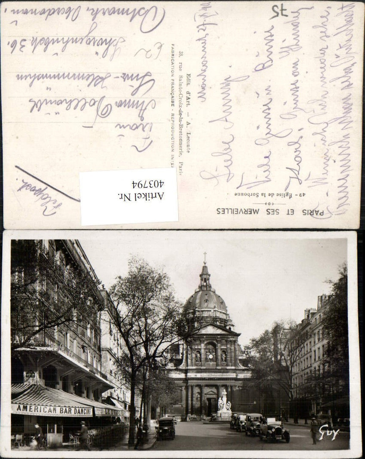 403794,Ile-de-France Paris Eglise de la Sorbonne Kirche