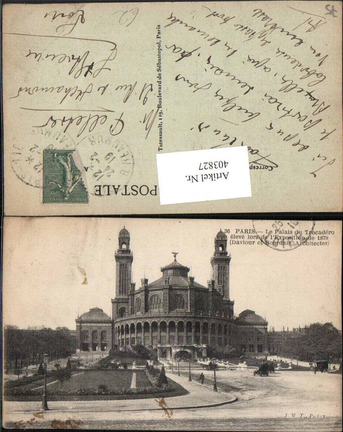 403827,Ile-de-France Paris Le Palais du Trocadero Gebäude