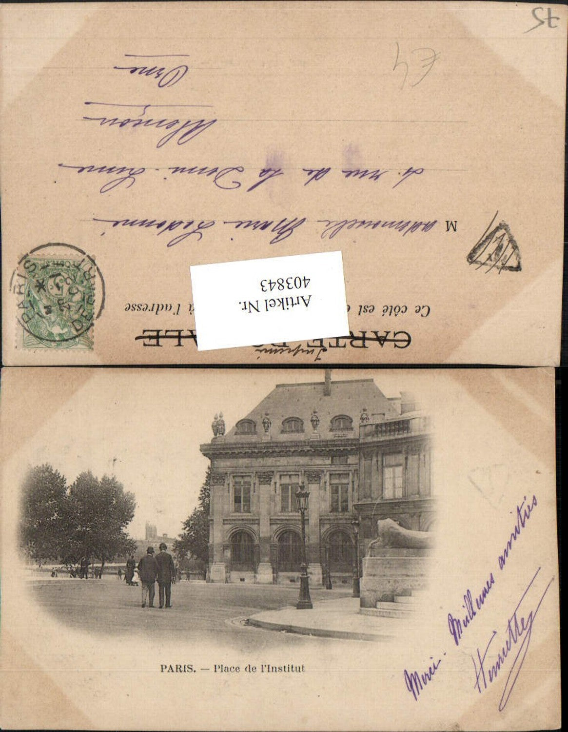 403843,Ile-de-France Paris Place de l'Institut Platz Gebäude