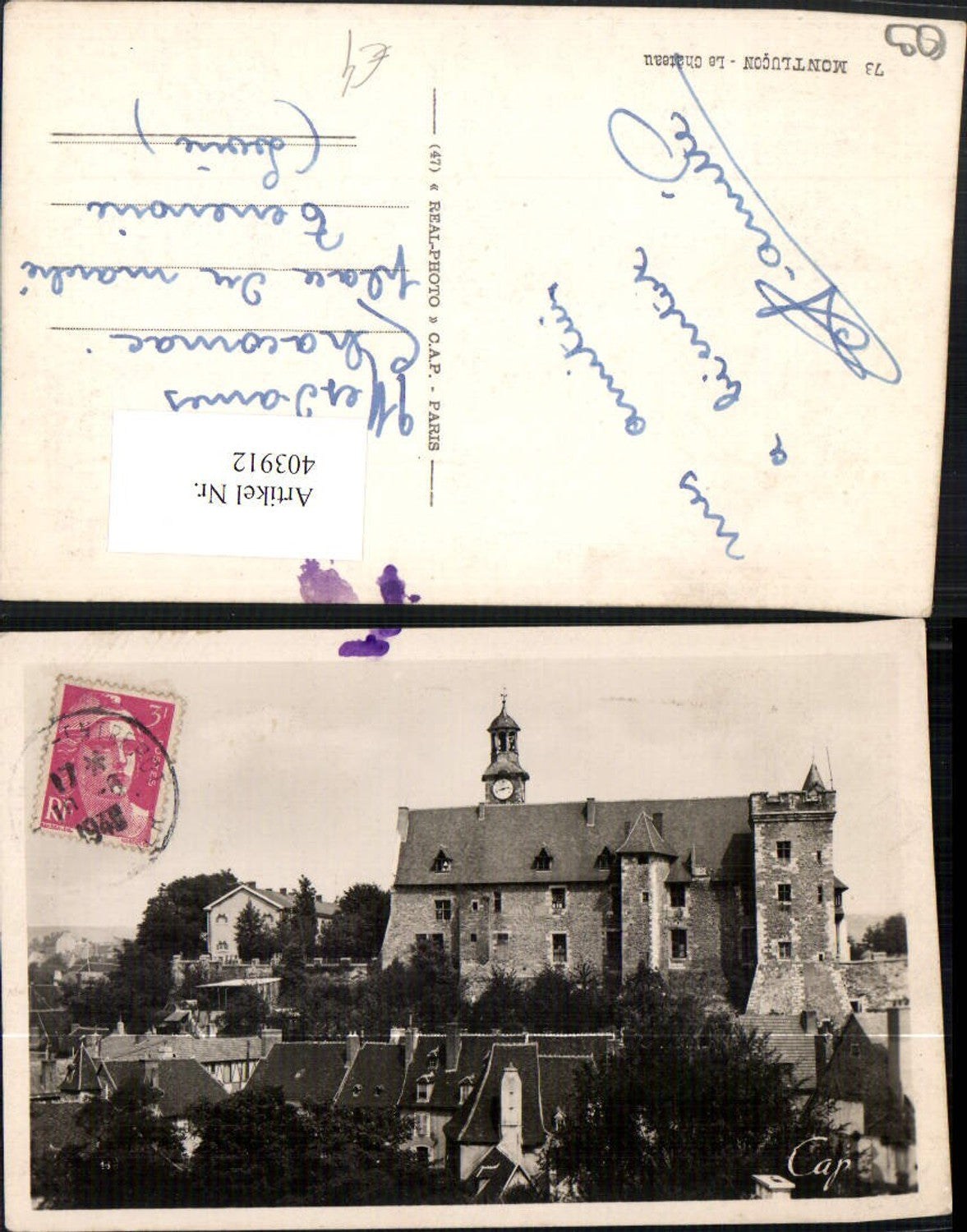 403912,Auvergne Allier Montlucon Le Chateau Schloss