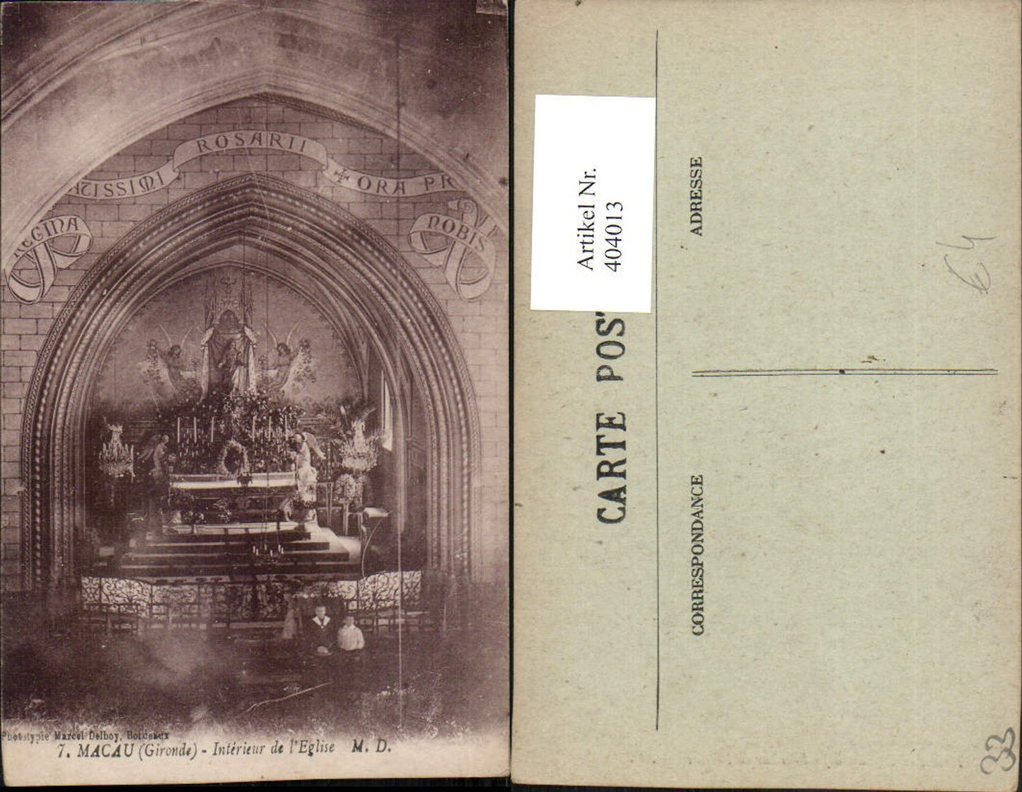404013,Aquitanien Gironde Macau Interieur de l'Eglise Kirche Innenansicht