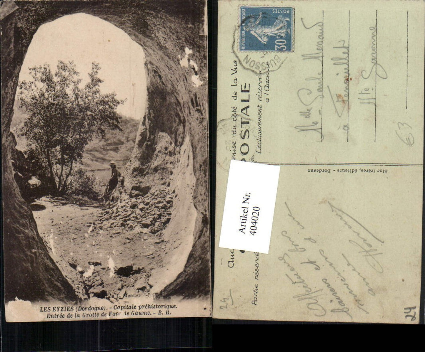 404020,Aquitanien Dordogne Les Eyzies Capitale prehistorique Grotte Font de Gaume
