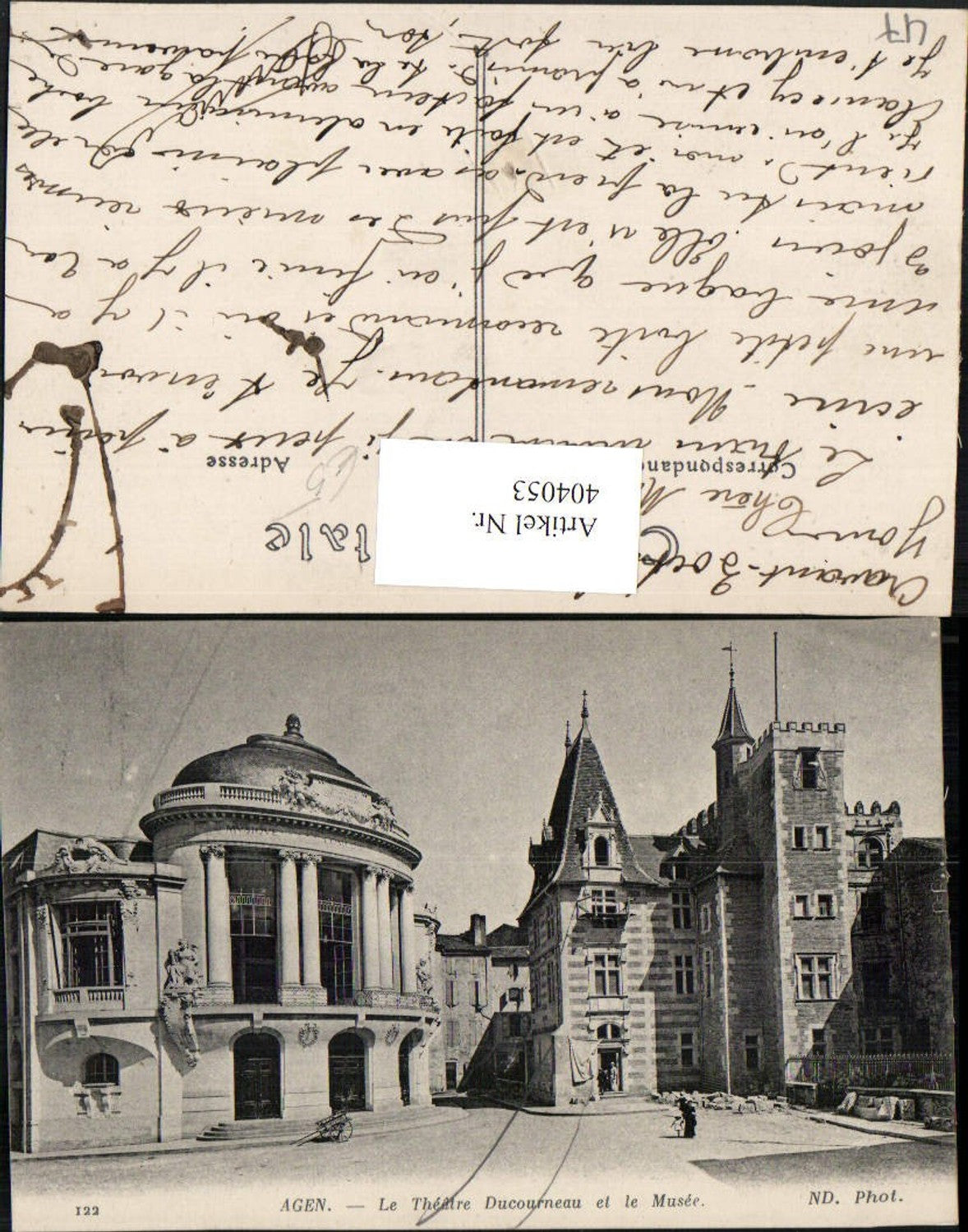 404053,Aquitanien Lot-et-Garonne Agen Le Theatre Ducourneau et le Musee Theater