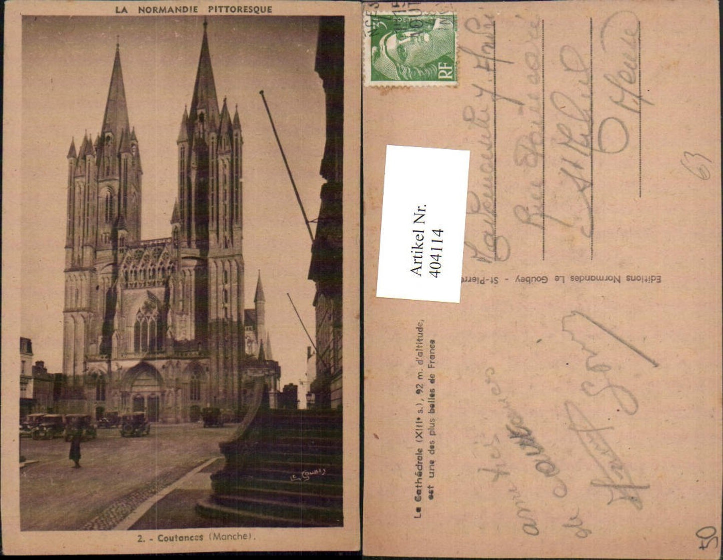 404114,Basse-Normandie Manche Coutances La Cathedrale Kirche