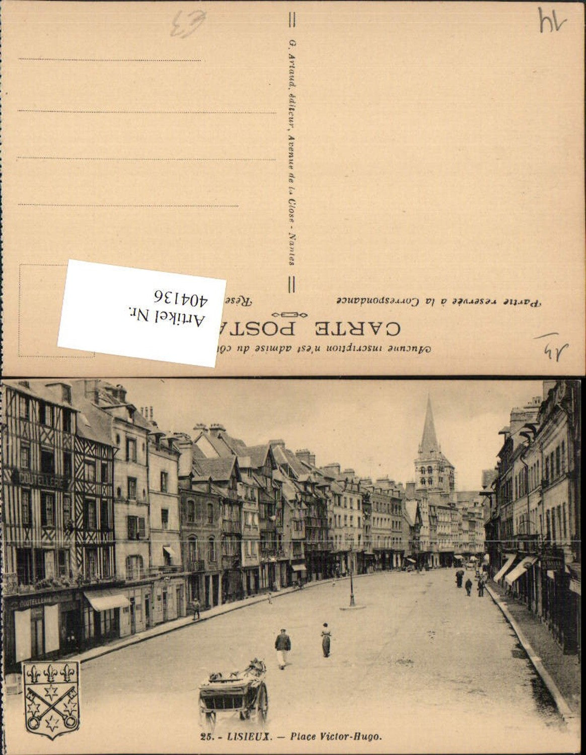404136,Basse-Normandie Calvados Lisieux Place Victor-Hugo Straßenansicht