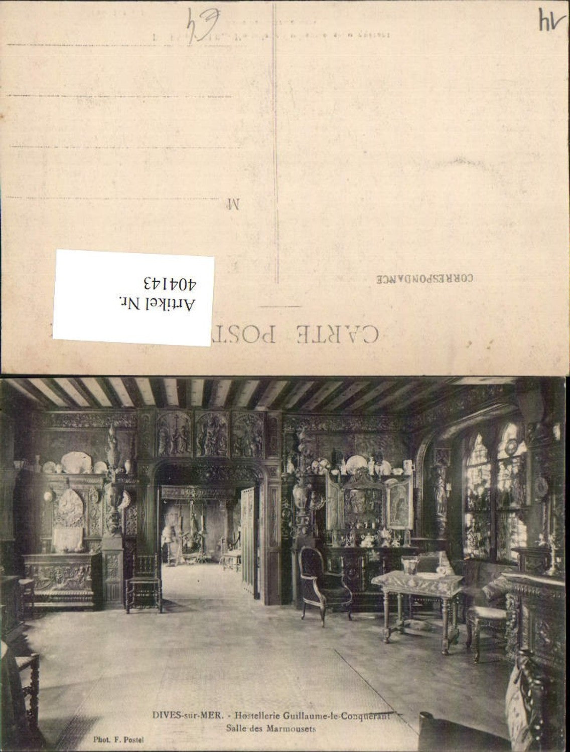 404143,Basse-Normandie Calvados Dives-sur-Mer Hostellerie Guillaume-le-Conquerant Salle