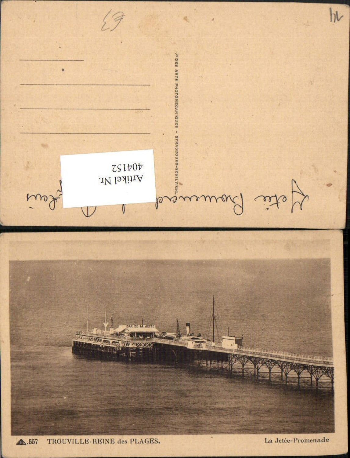 404152,Basse-Normandie Calvados Trouville Reine des Plages Jetee Anlegestelle