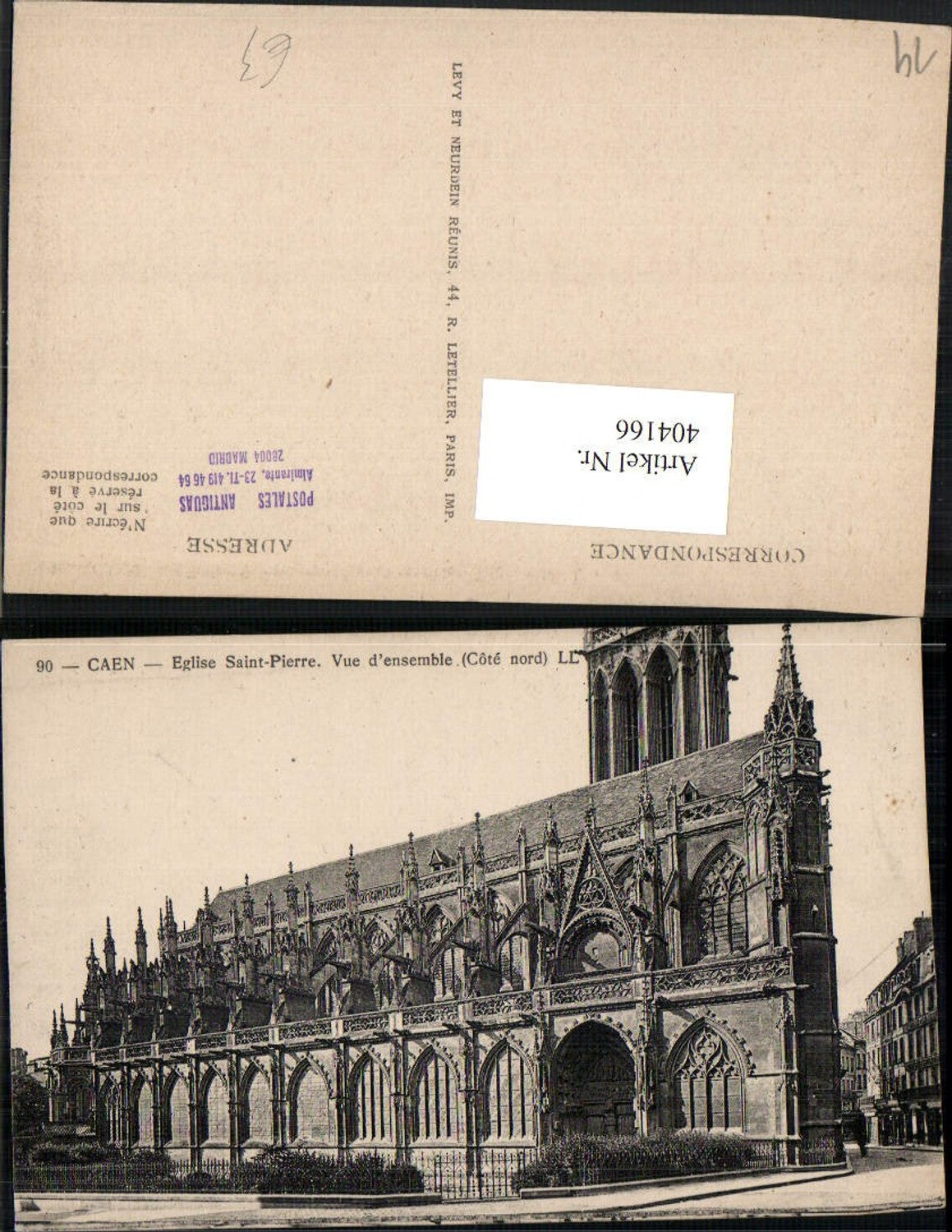 404166,Basse-Normandie Calvados Caen Eglise Saint-Pierre Kirche