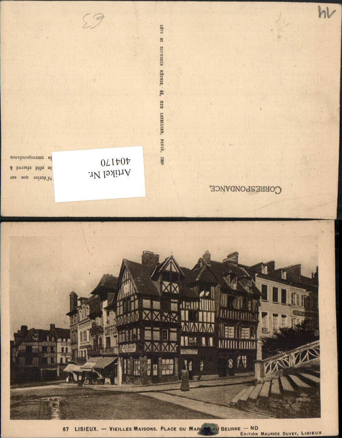 404170,Basse-Normandie Calvados Lisieux Vieilles Maisons Place du Marche au Beurre