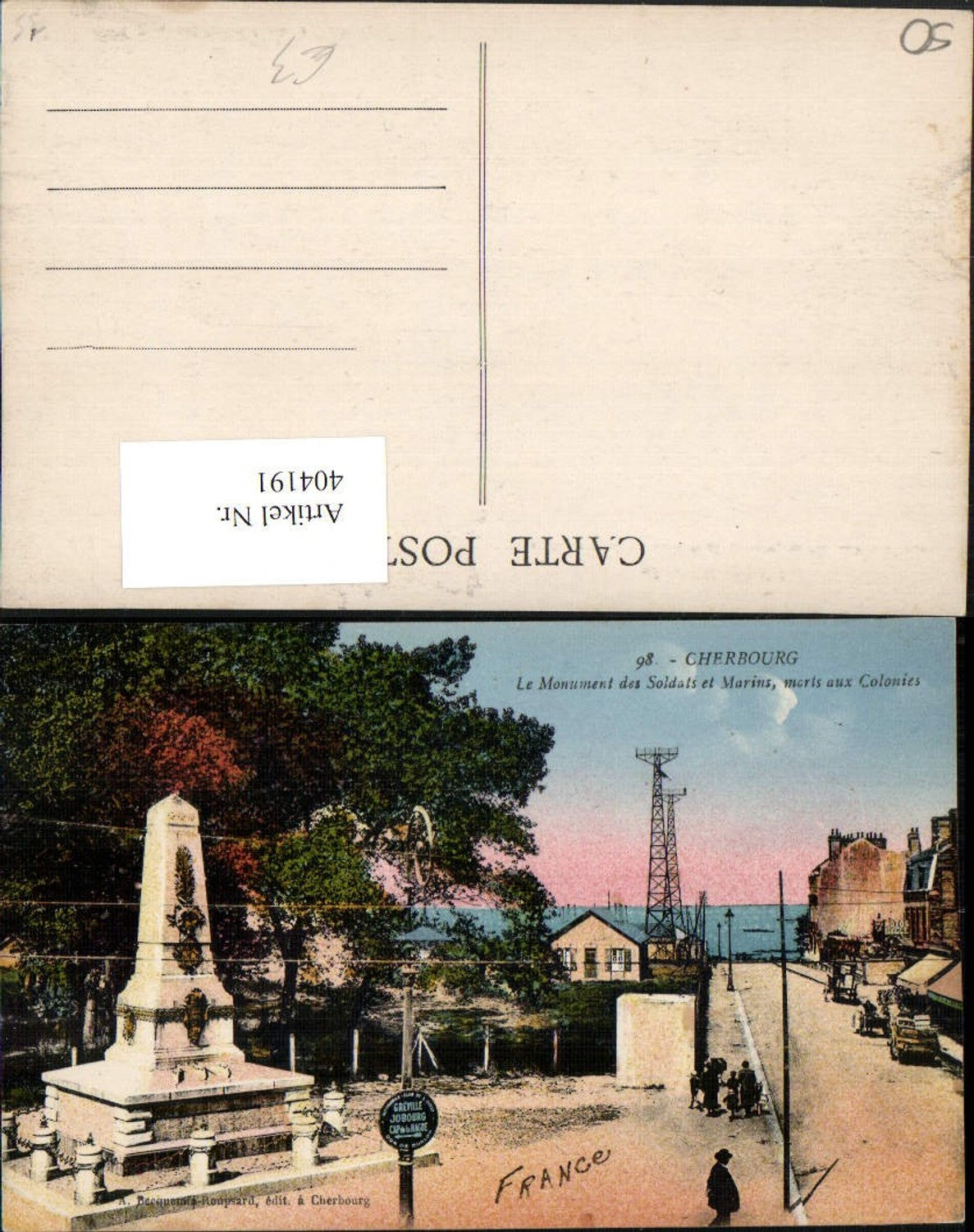 404191,Basse-Normandie Manche Cherbourg Le Monument des Soldats et Marins
