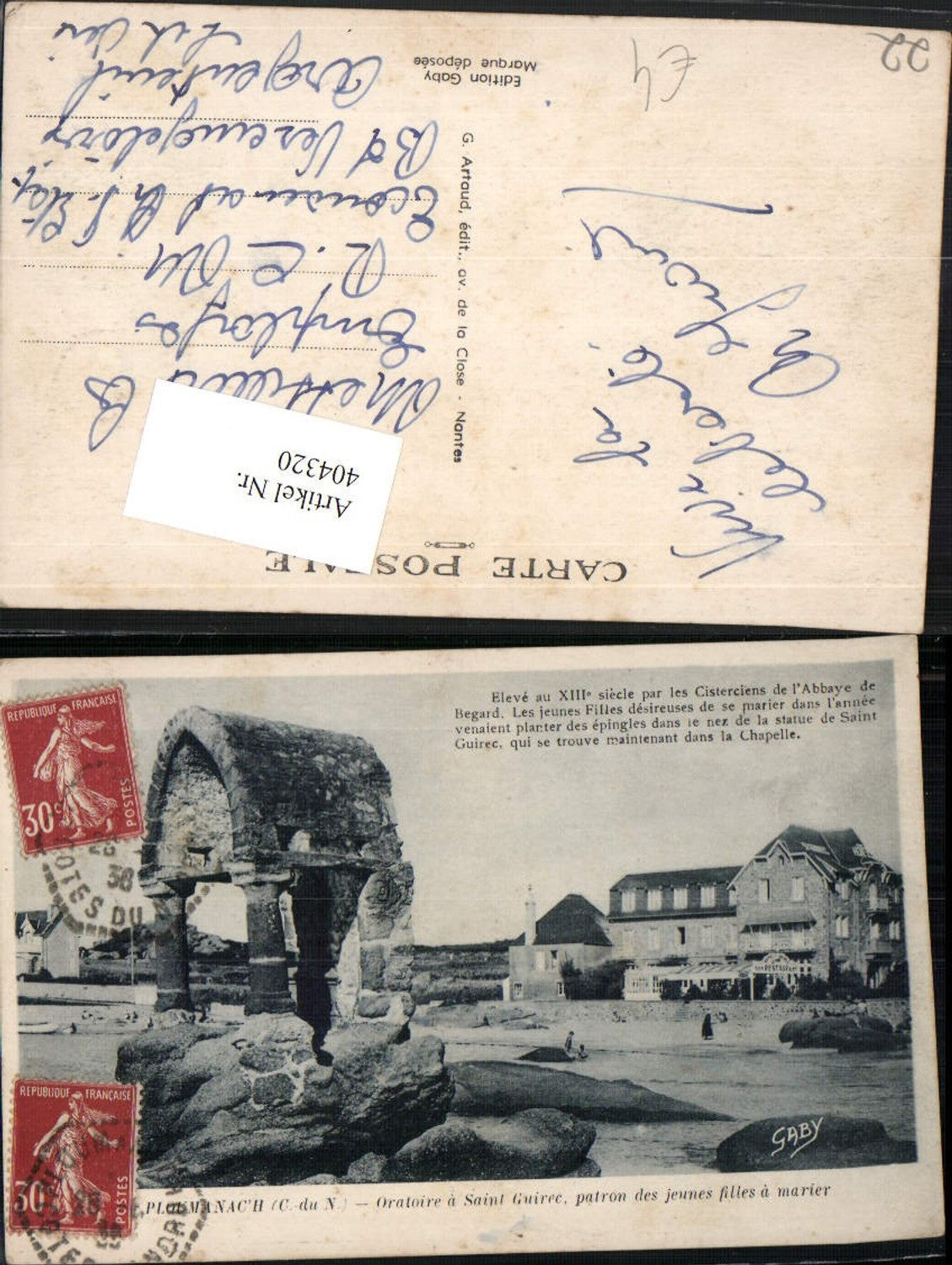 404320,Bretagne Cote-Amor Ploumanach Oratoire a Saint Guirec Küste