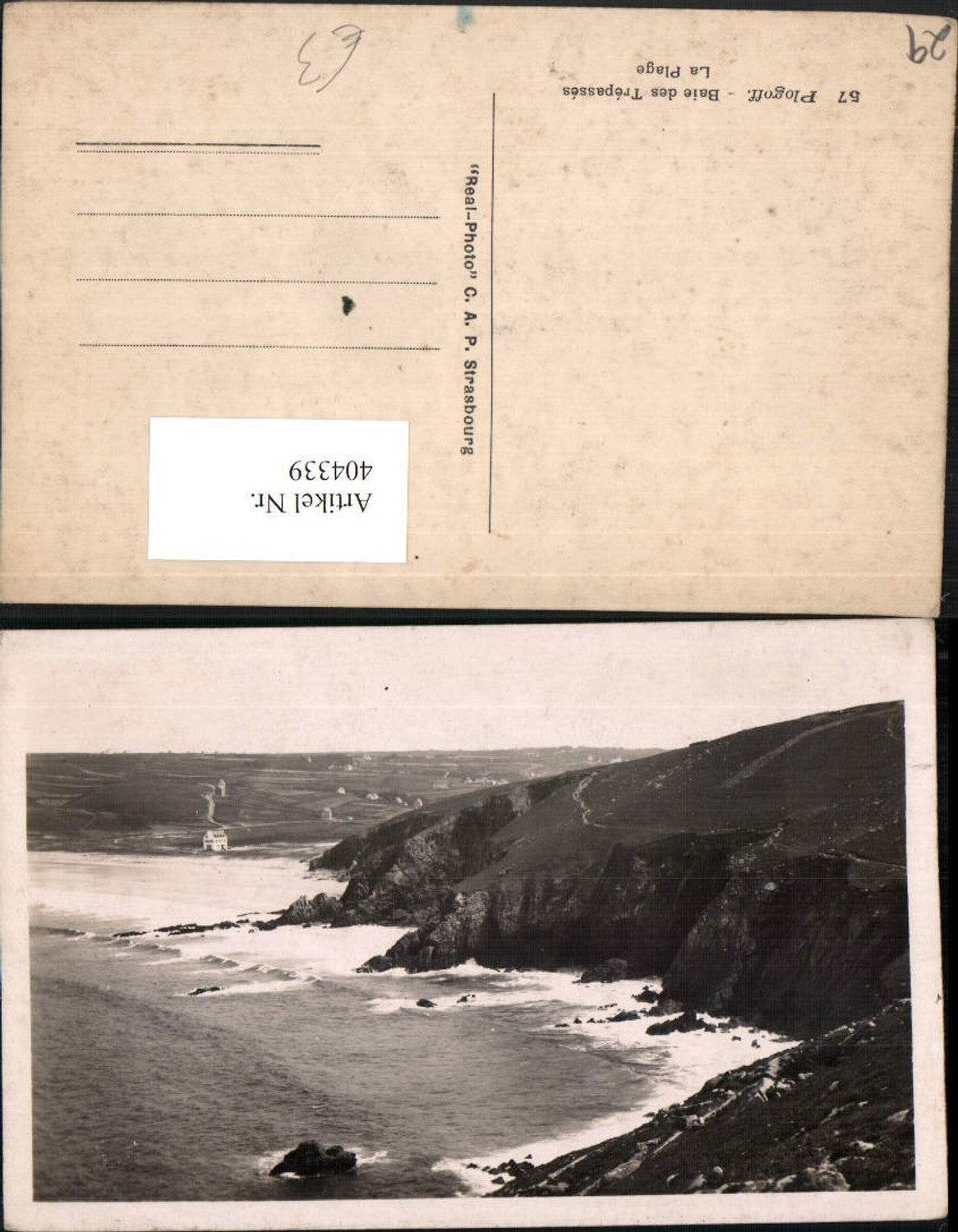 404339,Bretagne Finistere Plogoff Baie des Trepasses La Plage Strand Küste