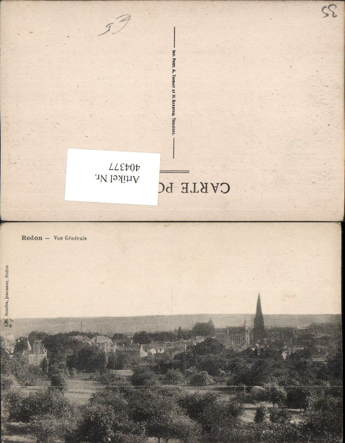 404377,Bretagne Ille-et-Vilaine Redon Vue Generale Totale