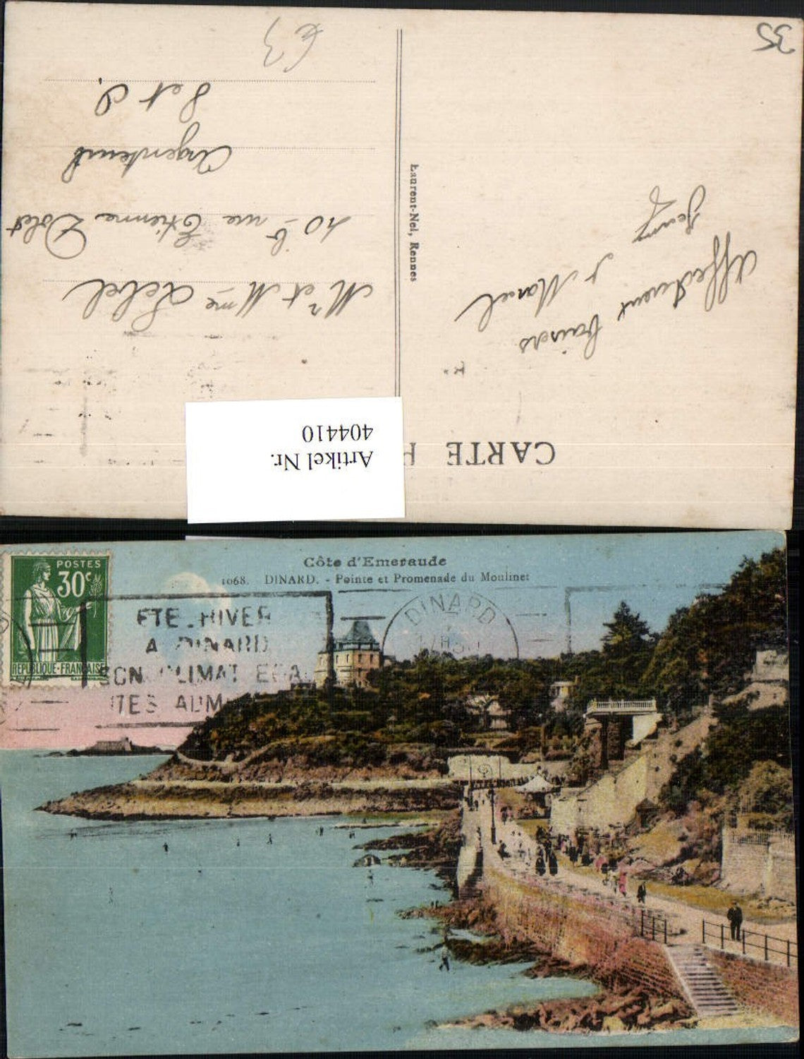 404410,Bretagne Ille-et-Vilaine Dinard Pointe et Promenade du Moulinet Küste