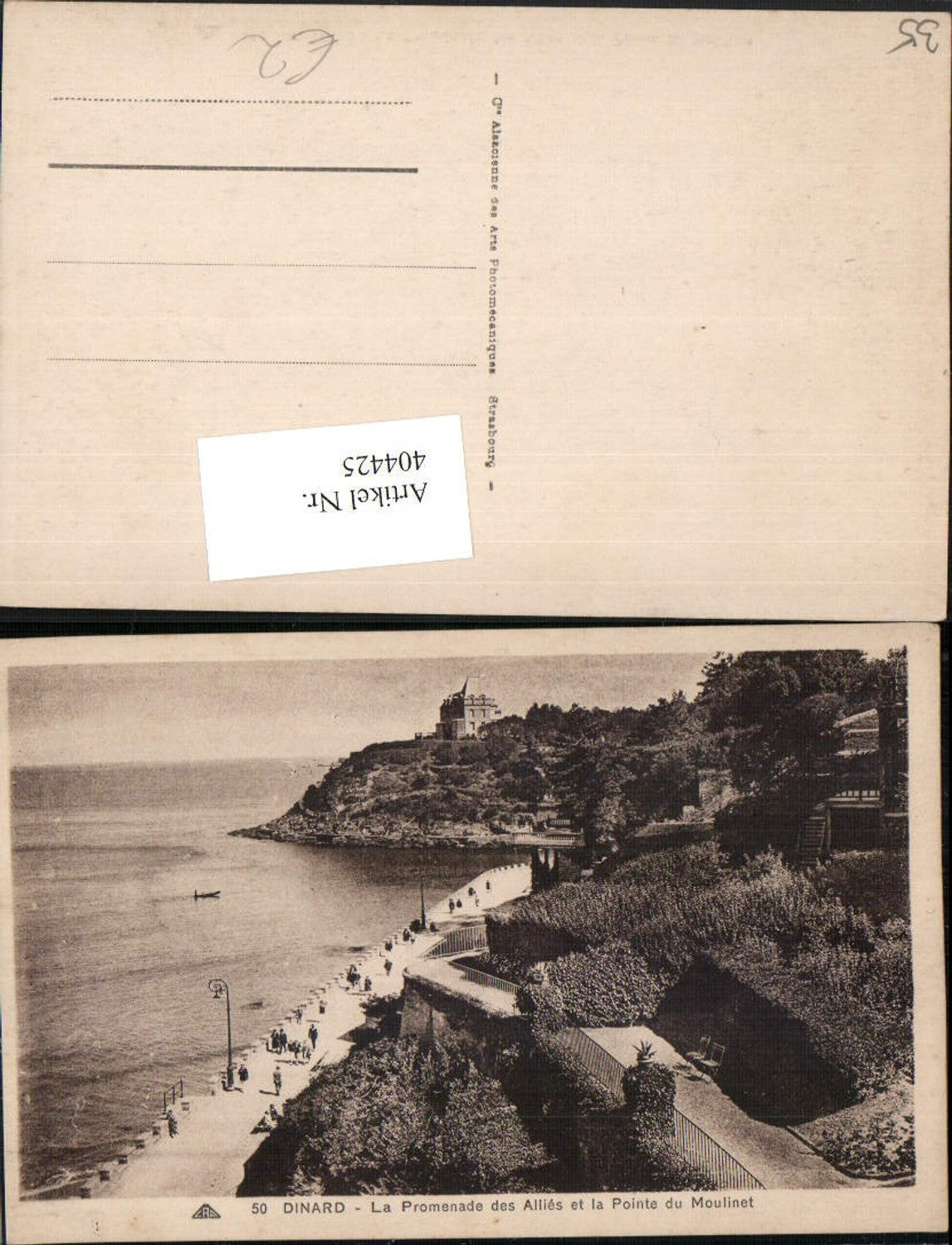 404425,Bretagne Ille-et-Vilaine Dinard La Promenade des Allies et la Pointe du Moulinet
