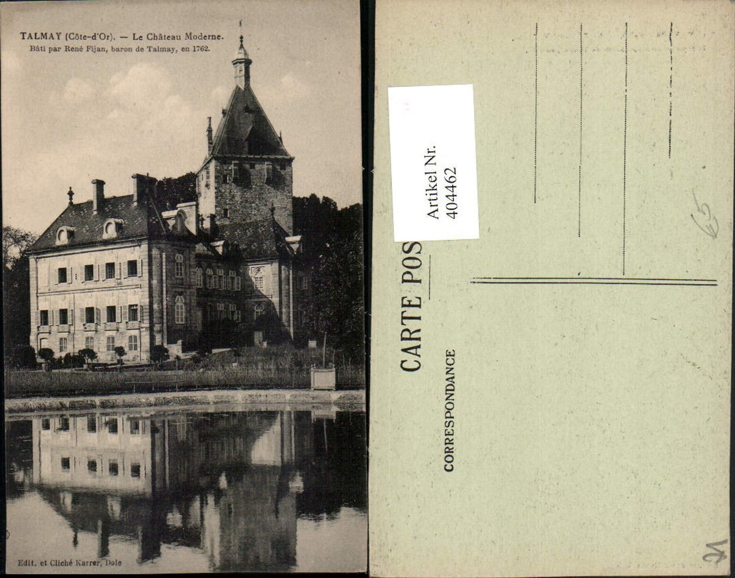 404462,Burgund Cote-Or Talmay Le Chateau Moderne Schloss