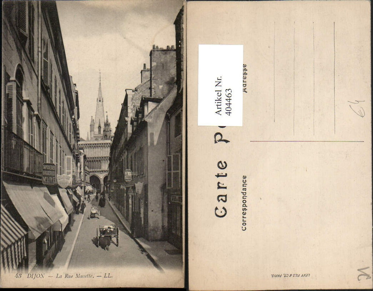 404463,Burgund Cote-Or Dijon La Rue Musette Straßenansicht