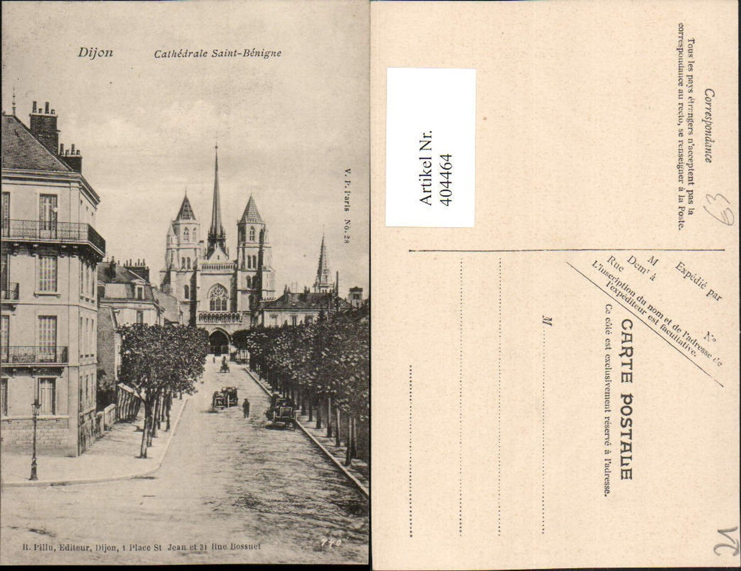 404464,Burgund Cote-Or Dijon Cathedrale Saint-Benigne Kirche