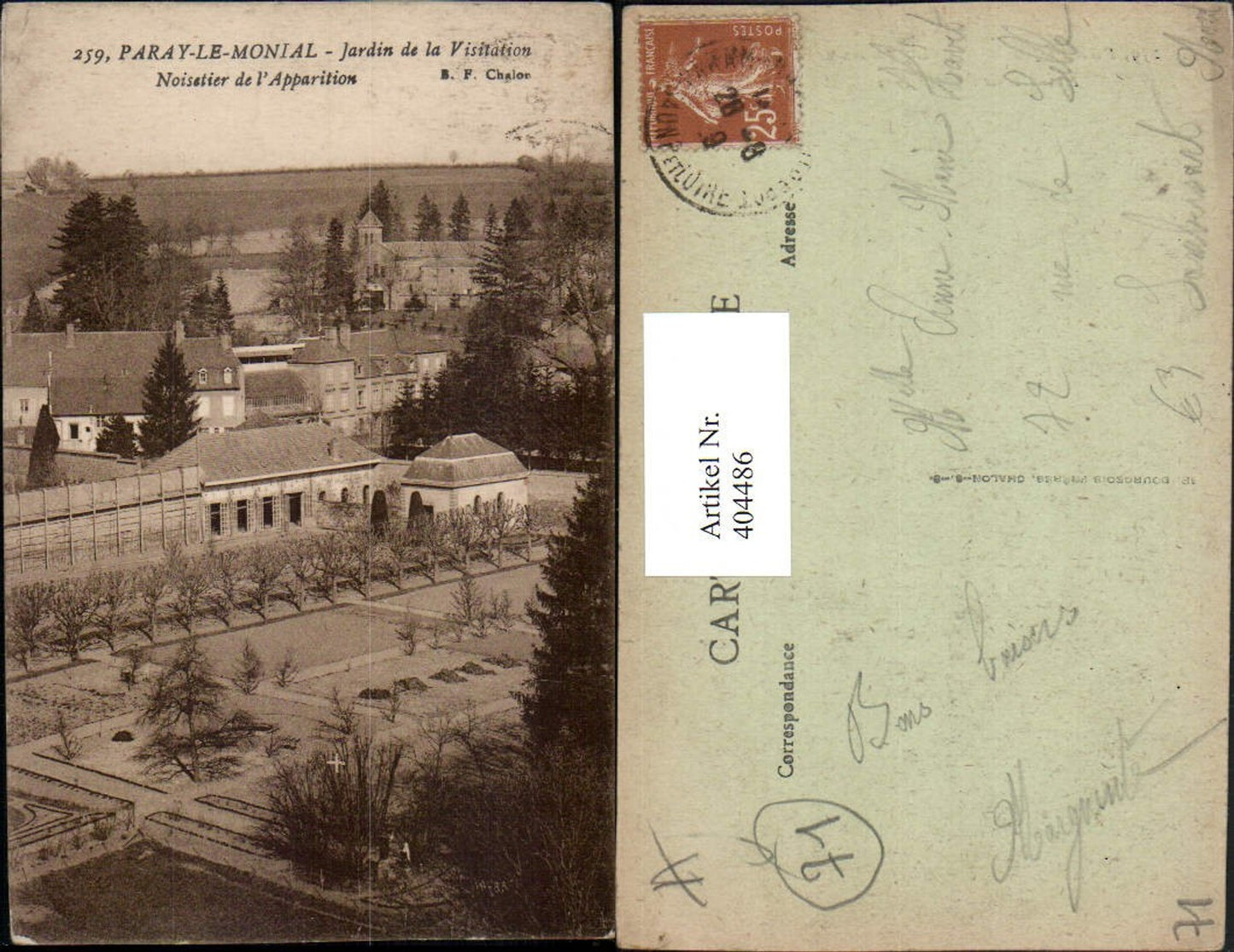 404486,Burgund Saone-et-Loire Paray-le-Monial Jardin de la Visitation Noisetier de l'Apparition