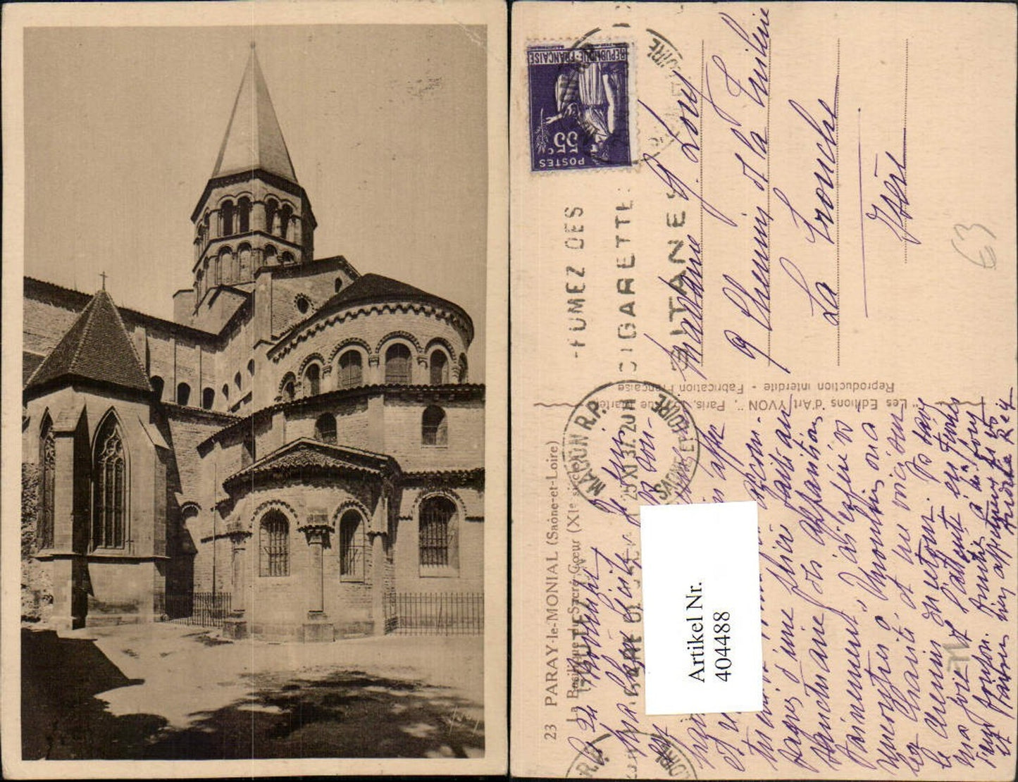 404488,Burgund Saone-et-Loire Paray-le-Monial La Basilique du Sacre-Coeur Kirche