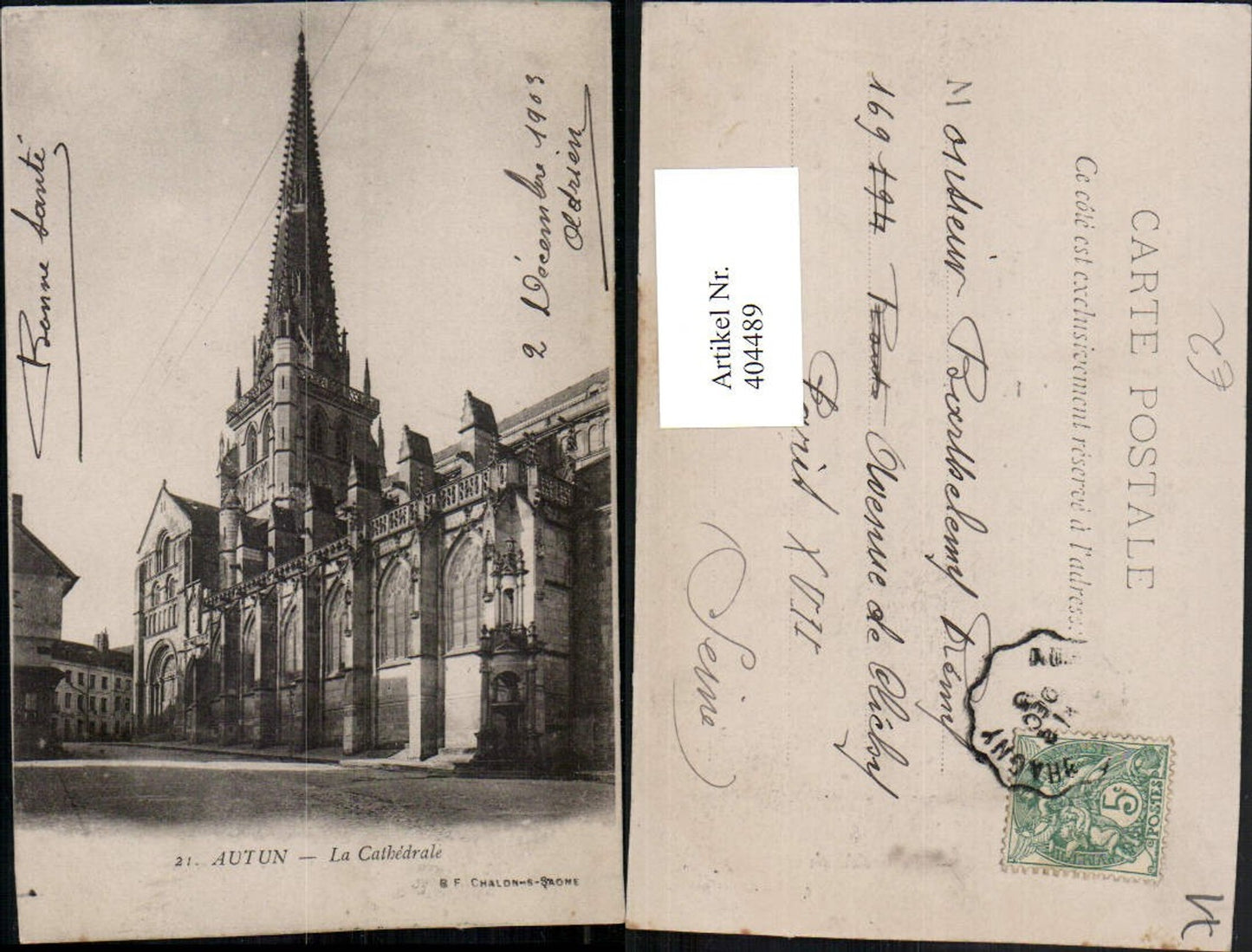 404489,Burgund Saone-et-Loire Autun La Cathedrale Kirche