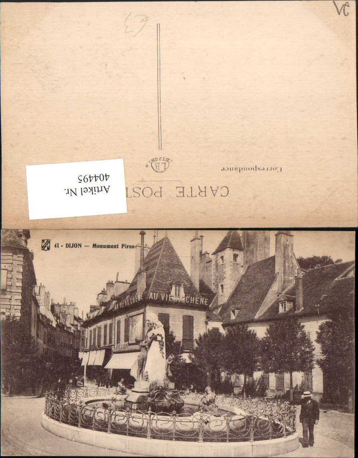 404495,Burgund Cote-Or Dijon Monument Piron Statue