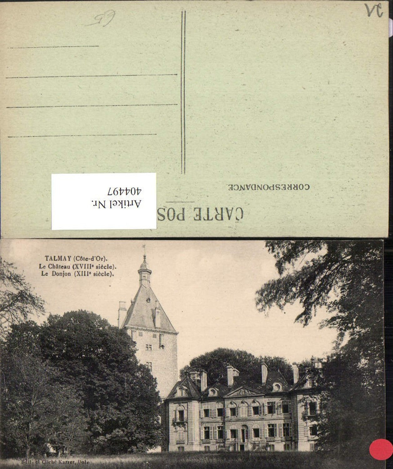 404497,Burgund Cote-Or Talmay Le Chateau Le Donjon Schloss Turm