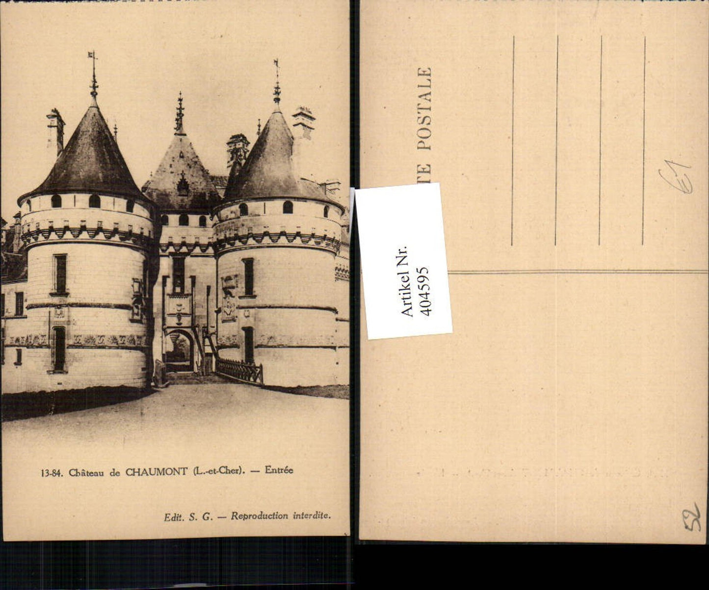 404595,Champagne-Ardenne Haute-Marne Chateau de Chaumont Entree Schloss Eingang