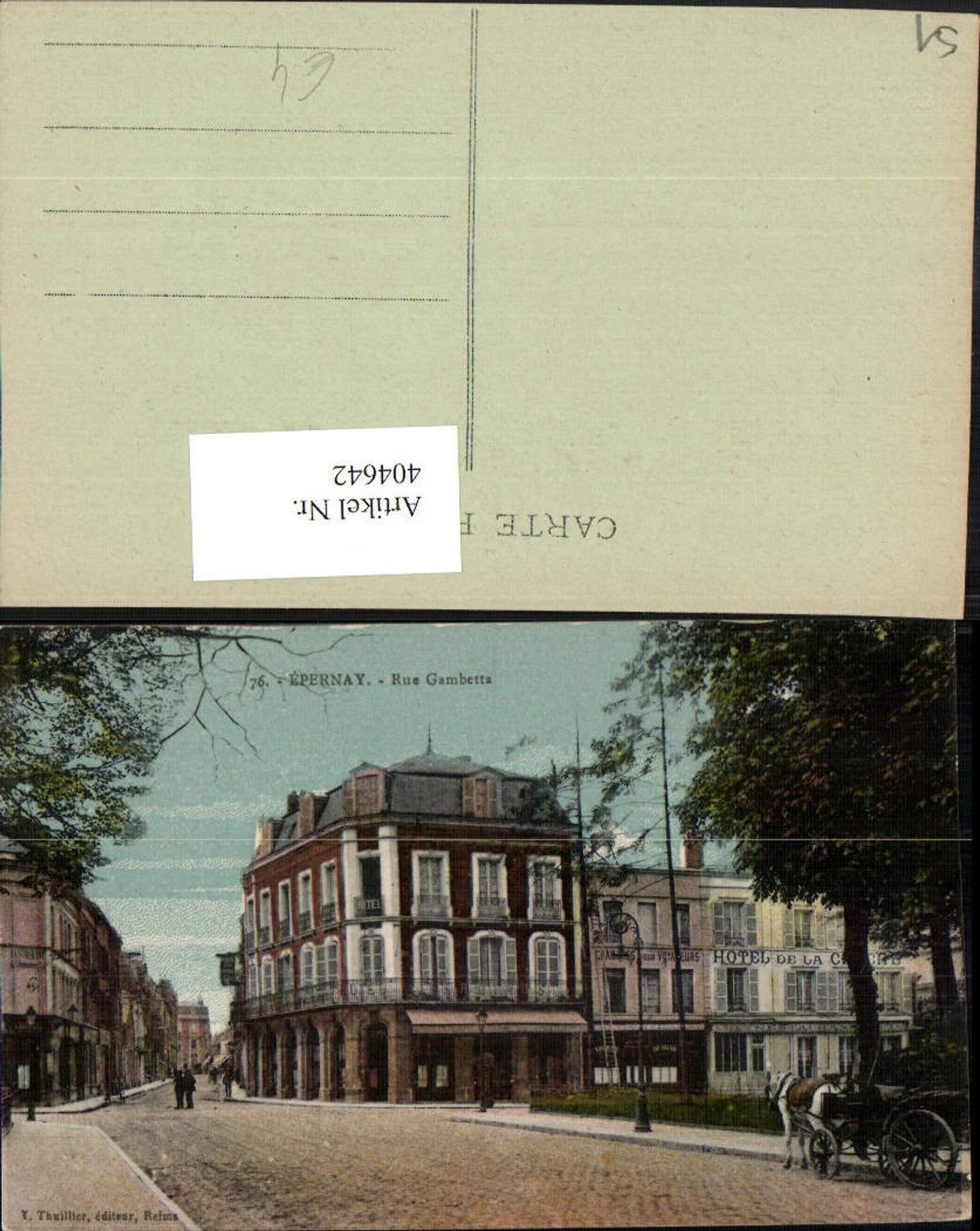 404642,Champagne-Ardenne Marne Epernay Rue Gambetta Straßenansicht