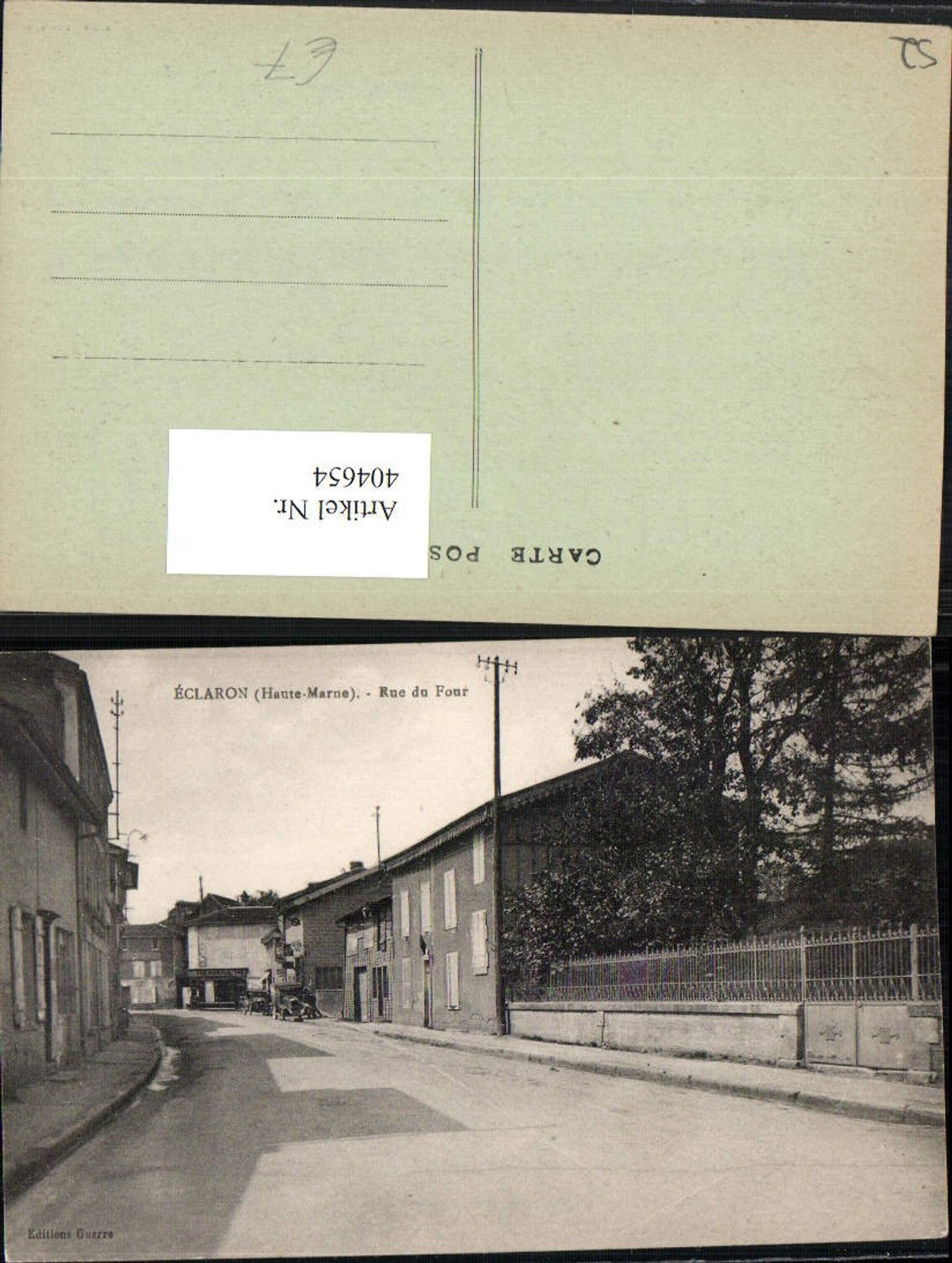 404654,Champagne-Ardenne Haute-Marne Eclaron Rue du Four Straßenansicht