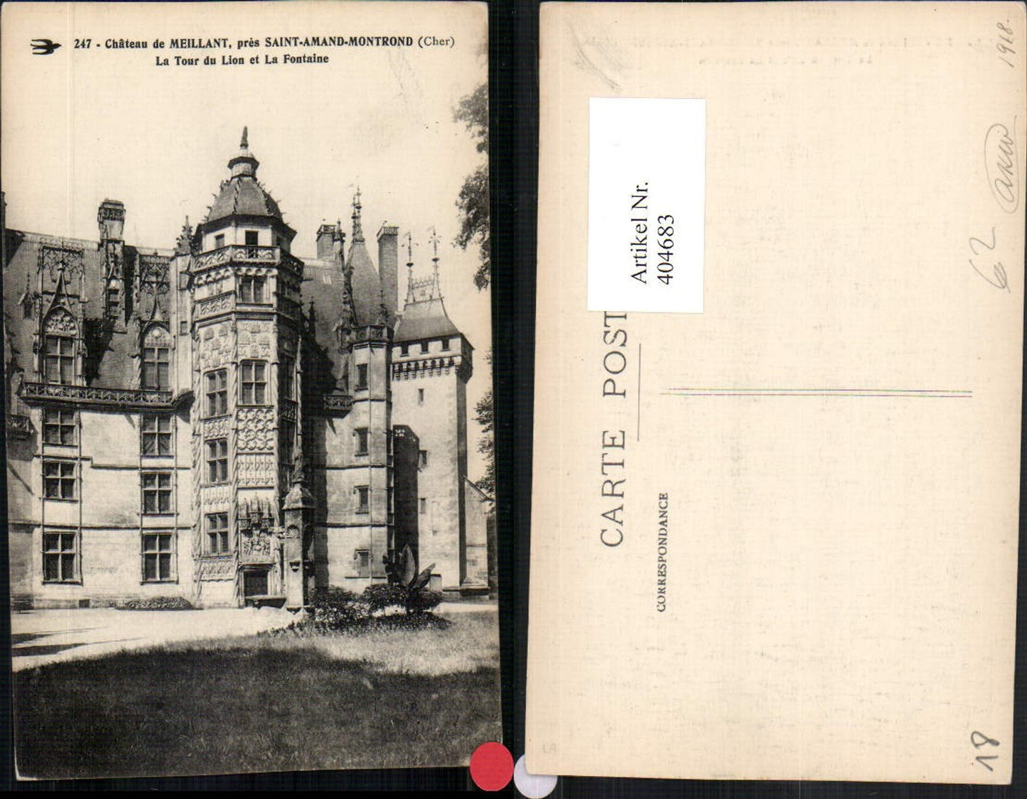 404683,Centre Cher Saint-Amand-Montrond Chateau de Meillant Tour du Liion Schloss