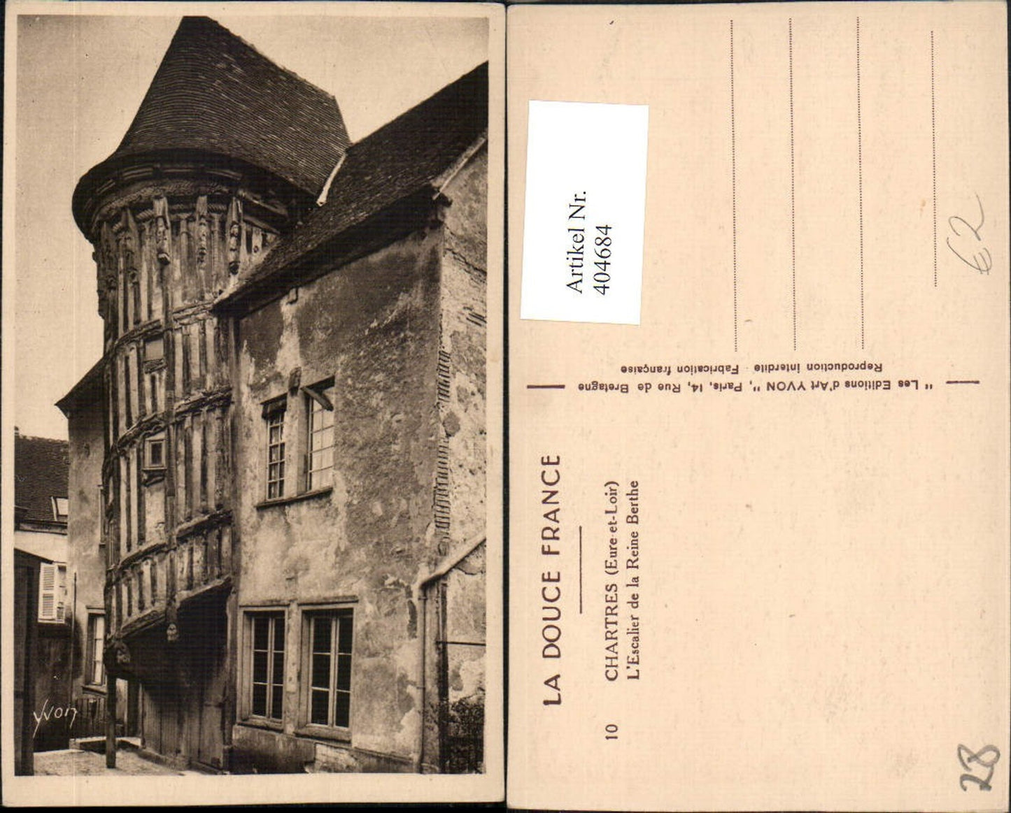 404684,Centre Eure-et-Loir Chartres L'Escalier de la Reine Berthe Wendeltreppe