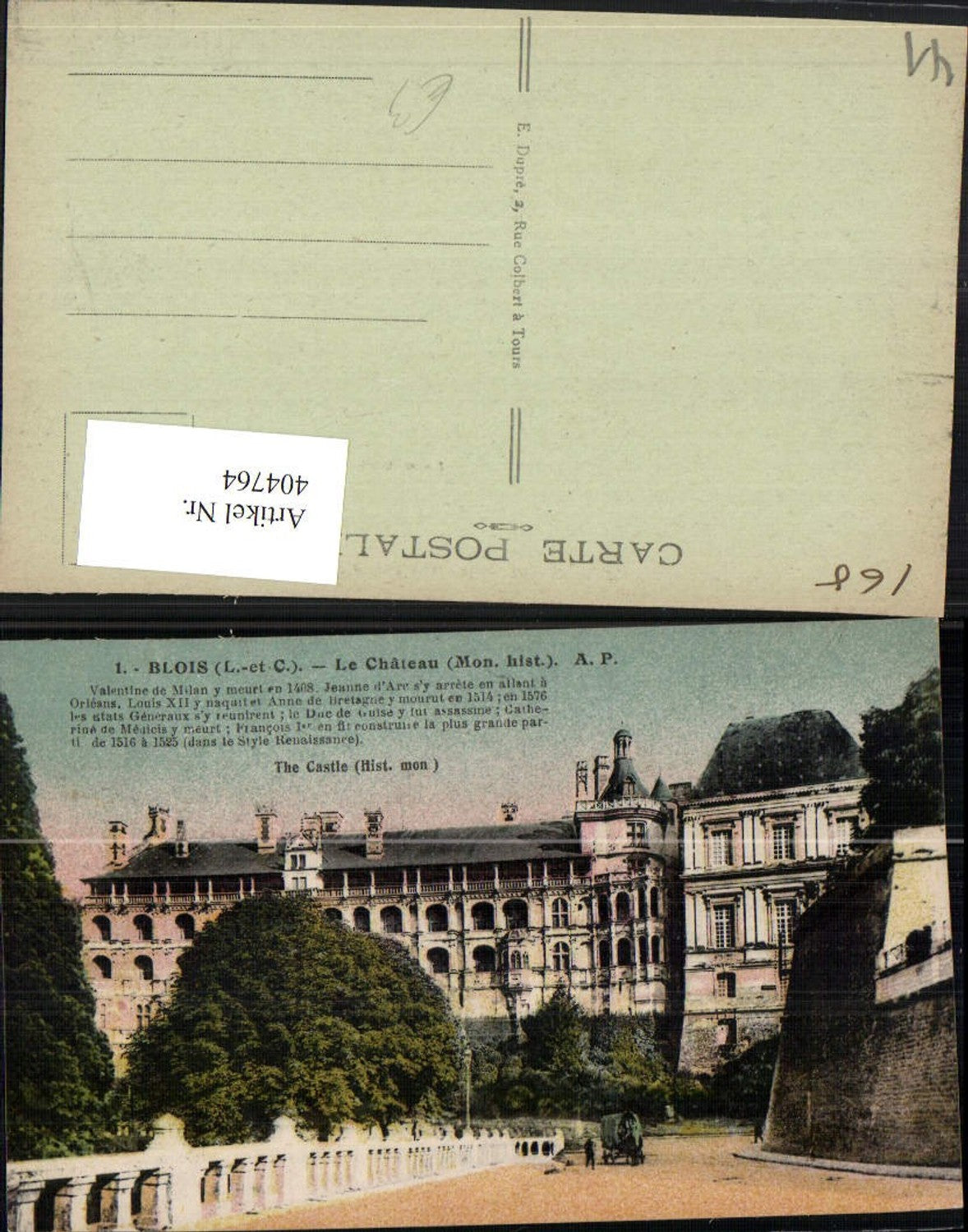 404764,Centre Loire-et-Cher Blois Le Chateau Schloss