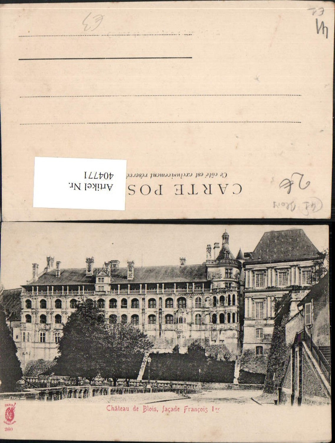 404771,Centre Loire-et-Cher Chateau de Blois Schloss