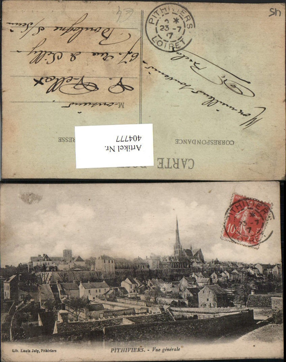 404777,Centre Loiret Pithiviers Vue generale Totale